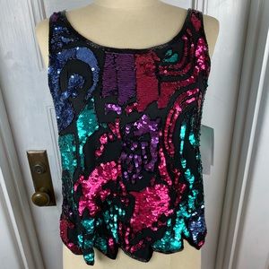 Vintage NiteLine Dress Shirt 100% Silk